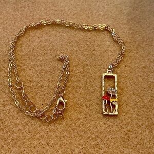 Cute Mushroom Necklace 22” BN